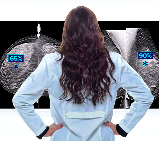 Hologic Genius AI™ Detection Technology på hvid baggrund