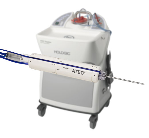 Hologic ATEC® Breast Biopsy System på hvid baggrund