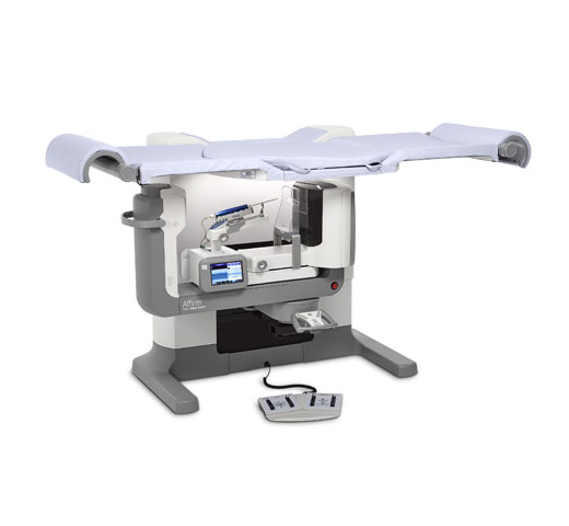 Affirm® Prone Breast Biopsy System på hvid baggrund