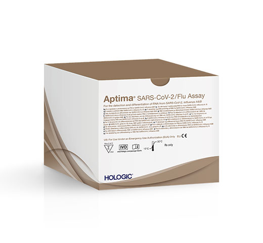 Hologic Aptima® SARS-CoV-2 /Flu Assay på hvid baggrund
