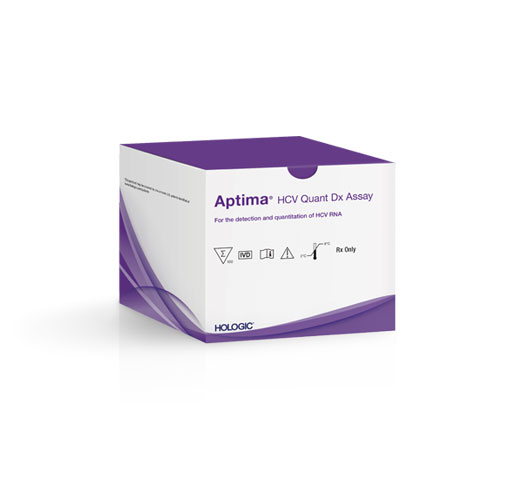 Hologic Aptima™ HCV Quant Dx Assay på hvid baggrund