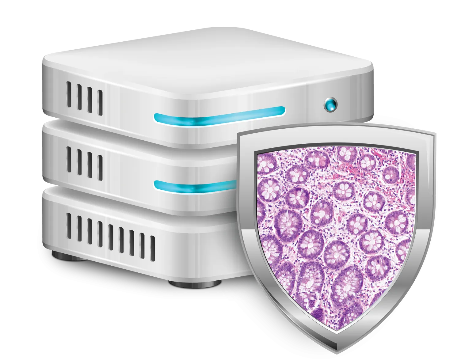 Genius IMS til histologi på hvid baggrund