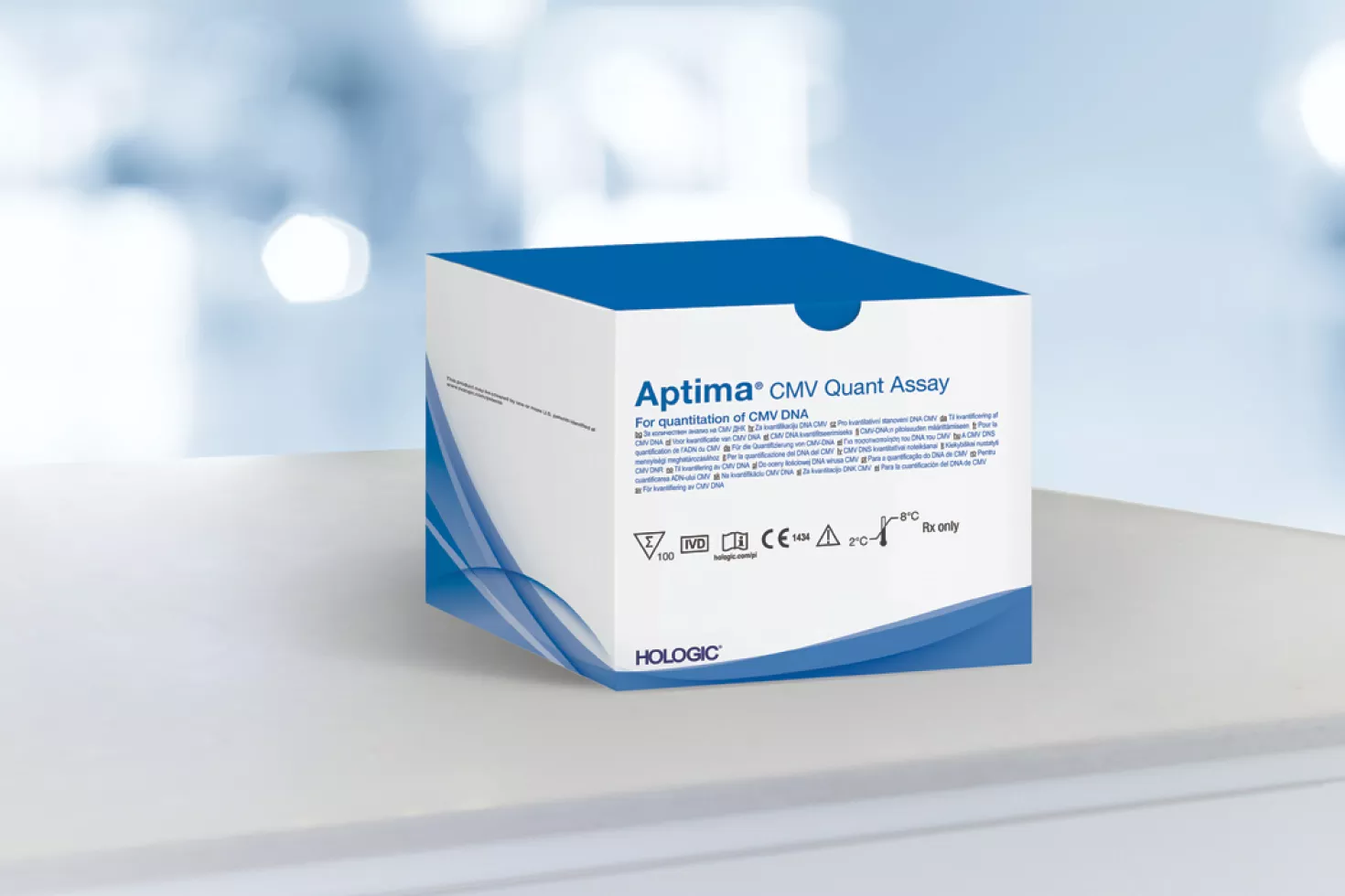 Et billede af Aptima CMV Assay på hvid baggrund