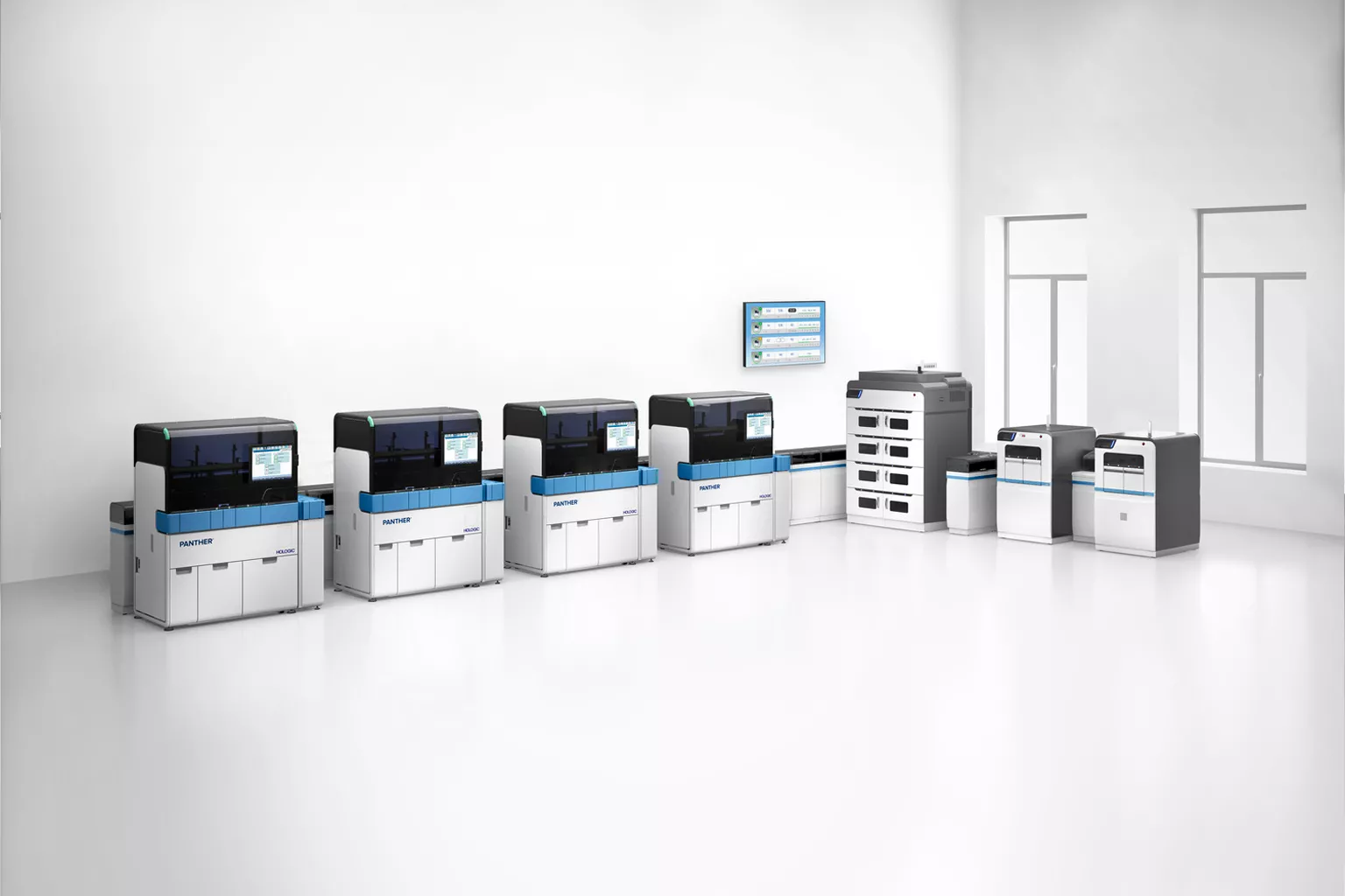 Billede af Hologic Panther udstyr på hvid baggrund