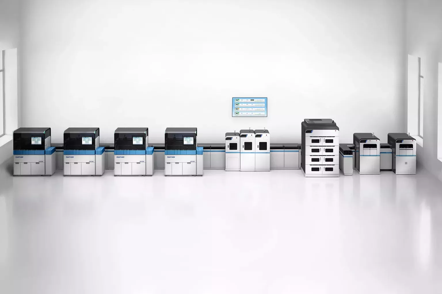 Billede af Hologic Panther udstyr på hvid baggrund