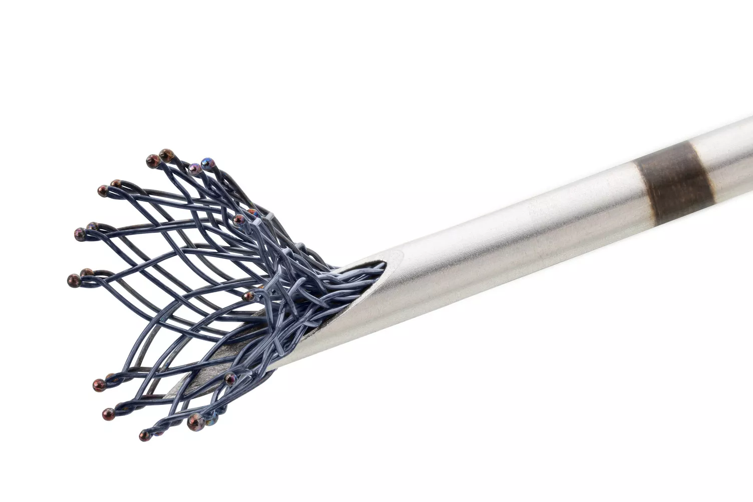 Markør til brystbiopsisteder på hvid baggrund